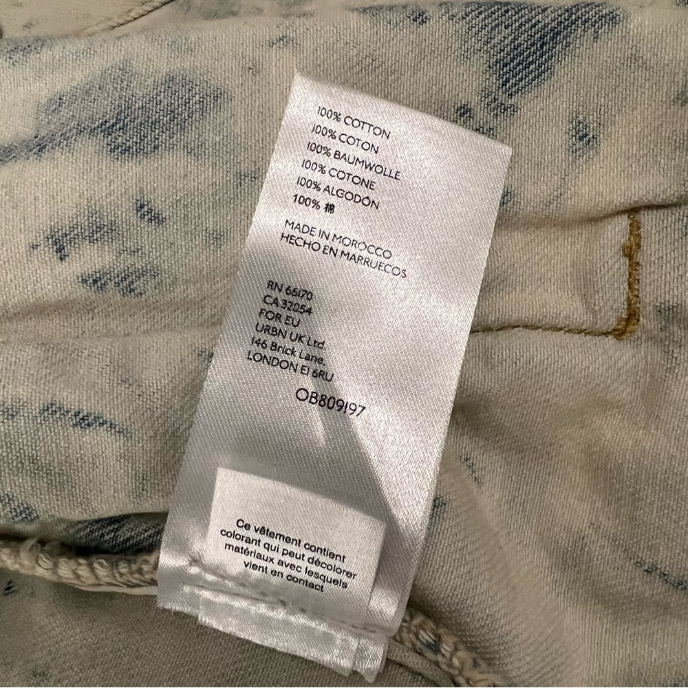 NWT Free People Rumors Bleach Tie Dye Denim Jean Jacket | Jones Tie Dye Blue | S - Picture 8 of 8